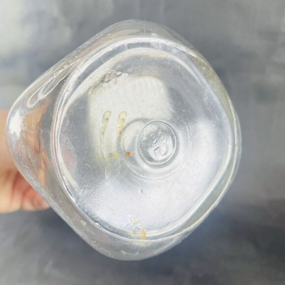 MEADOW GOLD 8.75" 1 Quart Liquid Clear Glass Milk Jug Orange Juice Bottle Jar - Picture 9 of 9